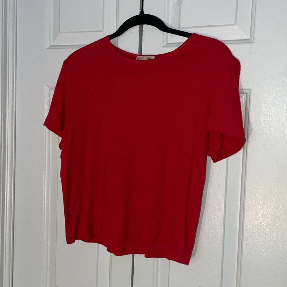 Petite Vintage Red Top